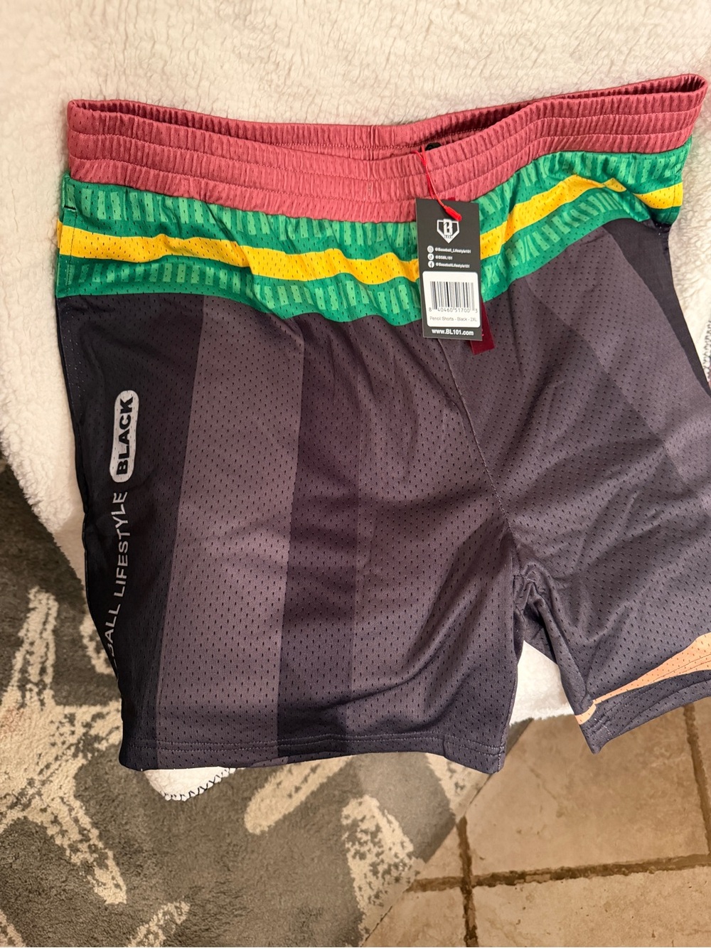 Baseball Lifestyle101 Men’s Multicolor ‘pencil’ Athletic Shorts